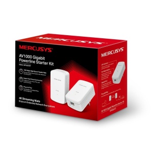 Adaptor Powerline Mercusys MP500 KIT, 1000 Mbits, Plug Play, Gigabit Port - Img 4