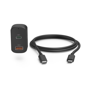 Adaptor universal Hama Kfz USB C pentru laptop, 65W, negru