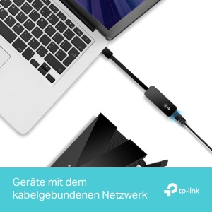 Adaptor USB la Ethernet TP-Link UE306, 1000Mbps, Plug-and-Play - Img 3