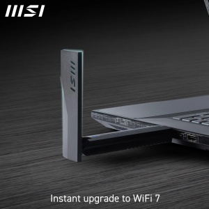 Adaptor WiFi 7 MSI BE6500, viteza tri-band 2880 Mbits, antena ajustabila - Img 5