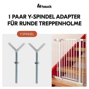 Adaptor Y Spindel hauck pentru Gitter de Protectie, M10, Alb - Img 2