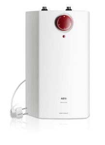AEG Huz 5 Eco DropStop si ThermoStop, cazan sub chiuveta 5 litri presiune joasa, selectie de temperatura infinit variabila de la 35-85 degC, mufa 230V, 2 kW, Fabricat in Germania, 222167 - Img 1