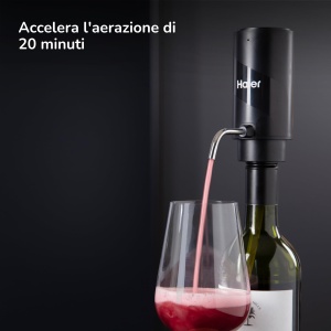 Aerator si dozator de vin electric Haier, 2 in 1, compatibil cu sticle standard - Img 2