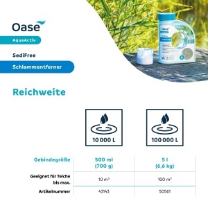 Agent de curatare pentru iaz Oase AquaActiv SediFree 700g - Reducerea namolului cu bacterii - Img 4