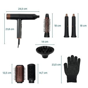 Airstyler Princess Profi, 7-in-1, 2000W, Ioni, 3 trepte de caldura - Img 2