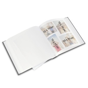 Album foto Hama Jumbo 30x30 cm, 100 pagini albe, pentru 400 fotografii, negru - Img 4