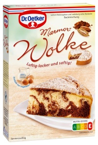 Amestec pentru prajituri Dr. Oetker Marmor-Wolke, 8 x 455 g, cu decor zahar