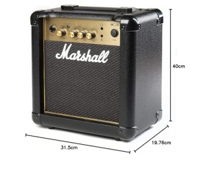 Amplificator chitara electrica Marshall MG10G, 10W, 2 canale, negru-auriu - Img 5