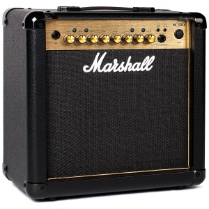 Amplificator E-Gitara Marshall MG15GFX, 15W, Negru si Auriu