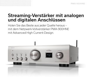 Amplificator stereo Denon PMA-900HNE, 2x85W, Phono integrat, Argintiu - Img 2