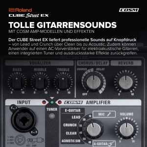 Amplificator Stereo Roland Cube Street EX, 50W, portabil, cu 4 canale - Img 5
