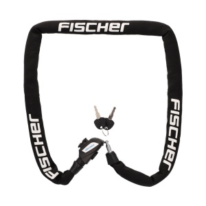 Antifurt bicicleta Fischer, Kettenschloss neopren, 130 cm, negru - Img 7