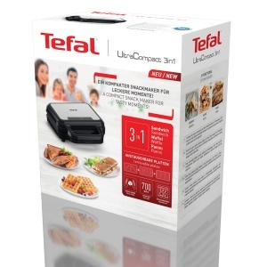 Aparat 3-in-1 Tefal Ultracompact SW383D10, 700W, Antiaderent, Negru - Img 9