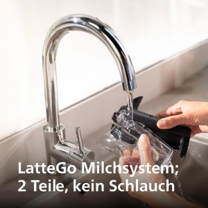 Aparat de cafea complet automat Philips seria 5500 - sistem de lapte LatteGo, 20 de specialitati de cafea calda si rece, cu 40% mai silentios cu SilentBrew, QuickStart, gri (EP5544/50) - Img 7
