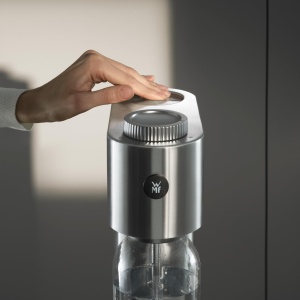 Aparat de carbonatare WMF Element One design compact din inox 3 niveluri de intensitate argintiu - Img 2