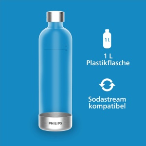 Aparat de facut apa carbogazoasa Philips GoZero 1L Design din otel inoxidabil BPA-free - Img 2