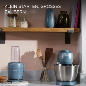 Aparat de gatit Kenwood MultiPro Compact FDP23.380, 600 ml, inox, albastru - Img 8