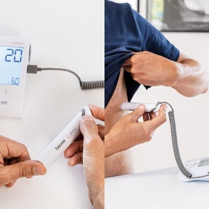 Aparat de masurat tensiunea arteriala Beurer BM 96 Cardio cu EKG, Bluetooth, pentru brate 22-42 cm - Img 9