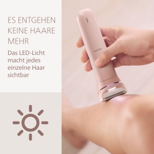 Aparat de ras electric Philips Lady Shaver Seria 8000 BRL12900 cap flexibil LED utilizare umeda si uscata - Img 4