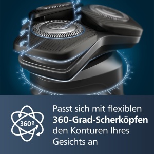 Aparat de ras electric Philips Seria 5000 S589850 SkinIQ lame SteelPrecision utilizare umeda si uscata - Img 7