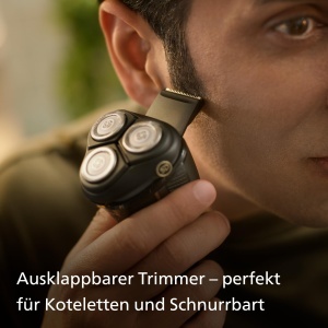Aparat de ras electric Philips Series 3000 S334213 negru tehnologie SkinProtect trimmer integrat - Img 6