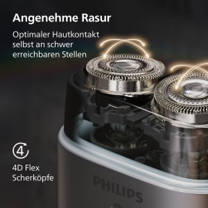 Aparat de ras electric Philips Series 700 S79206, sistem Lift Cut, lame SteelPrecision, cap flexibil 4D - Img 5
