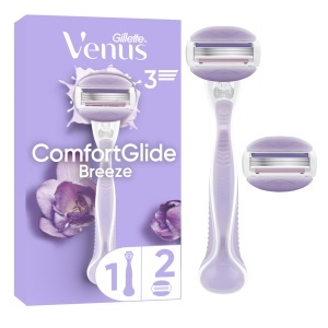 Aparat de ras feminin Gillette Venus Breeze cu 3 lame si benzi cu gel hidratant