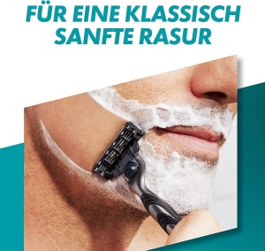 Aparat de ras Gillette Mach3 3 lame cu 1 rezerva design ergonomic - Img 3