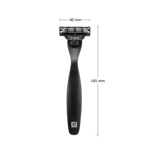 Aparat de ras ZWILLING Premium Negru Design premiat Compatibil Gillette Mach3 - Img 5