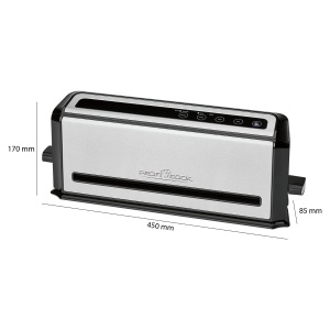 Aparat de sigilare in vid ProfiCook(r) | Masina de sigilat in vid cu 10 pungi | Gatit sous vide si vid | Cusatura de sudura stabila | Etansator de film cu putere de aspiratie de 12 l/min | Mancare de 8 ori mai lunga Proaspata | PC-VK 1133 - Img 7