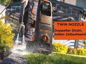 Aparat de spalat cu presiune BlackDecker BXPW2500DTS 2500W 150 Bar Dualtech NegruPortocaliu - Img 5