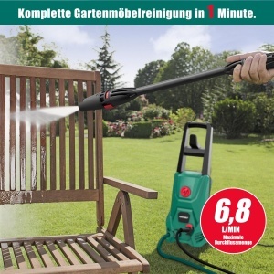 Aparat de spalat cu presiune HYCHIKA, 1500W, 1305 PSI, portabil, cu rezervor de spuma - Img 6