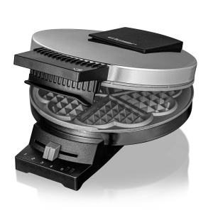 Aparat de vafe Cloer 185 pentru o vafa cu inima, 930 W, Dimensiune vafe 16 cm, Placi grele de copt, Mesaj vizual si acustic, Carcasa din otel inoxidabil, Otel inoxidabil, Crom - Img 4