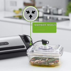 Aparat de vidat FoodSaver FFS017, cu functie de marinare, 0.94L, argintiu - Img 9