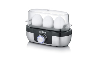 Aparat fierbere oua SEVERIN EK 3163 3 oua grad de fierbere reglabil inoxnegru 300 W