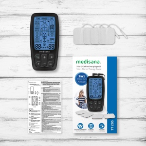 Aparat medisana TENS si EMS cu 60 de programe, aparat de electroterapie pentru terapia durerii cu 4 electrozi, dispozitiv de stimulare a curentului pentru relaxarea musculara, construirea muschilor si ameliorarea durerii - Img 6