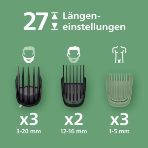 Aparat multifunctional Philips Multigroom Series 9000 MG955615 19 accesorii 27 setari lungime lame autoascutite - Img 3