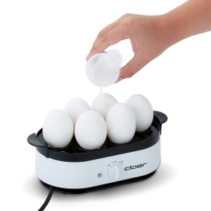 Aparat pentru oua Cloer 6081 cu mesaj acustic de completare, plastic, alb - Img 3