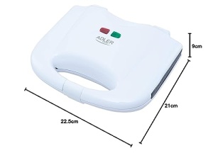 Aparat vafe ADLER, putere nominala 700 W, 2 vafe patrate, design compact, negru - Img 5