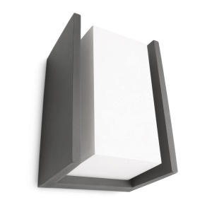Aplica de exterior Philips Bridge, 15W, lumina calda, antracit - Img 2