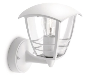Aplica de perete Philips myGarden Creek 60W IP44 alb