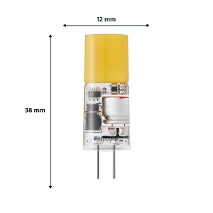 Arzator standard LED Philips, inlocuitor pentru halogen 28W, priza G4, lumina alba calda 2700K, - Img 3