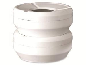 Aschenbecher APS 83610 CASUAL, 10 cm, inaltime 4 cm, melamin, alb - Img 2