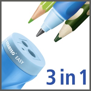 Ascutitor ergonomic STABILO EASYsharpener 3 in 1, pentru creioane si carioci, diverse culori - Img 7