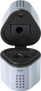 Ascutitor Faber-Castell Grip 2001 3in1, ergonomic, cu recipient mare - Img 2