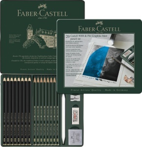 Ascutitor manual Faber-Castell cu carcasa neagra, compact si eficient