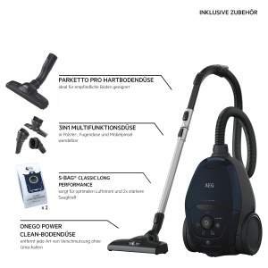 Aspirator AEG VX82, 600W, 55 material reciclat, extrem de silentios - Img 2