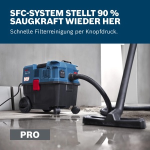 Aspirator Bosch PRO GAS12-25LS, 1200W, Compact, pentru Uscat si Umed - Img 4