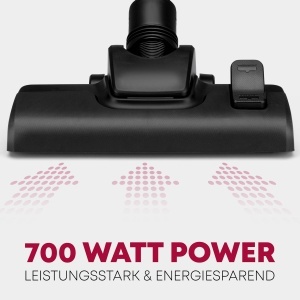 Aspirator Clatronicr cu sac Aspirator de podea cu economie de energie de 700 wati Aspirator cu sistem de microfiltrare de 5 ori Perie reversibila pent - Img 2
