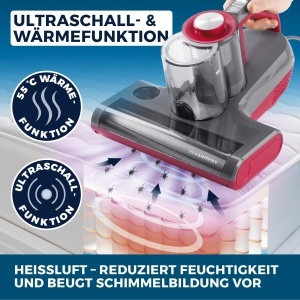 Aspirator CLEANmaxx 3-in-1 cu 55C aer cald, UV-C si 15 kPa putere de aspirare - Img 5